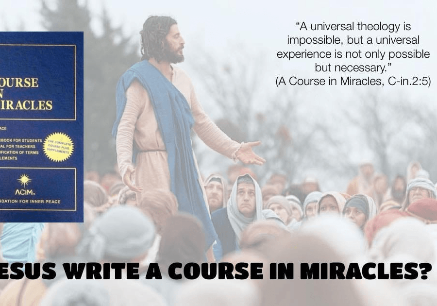 Did Jesus write "A course in miracles" ?